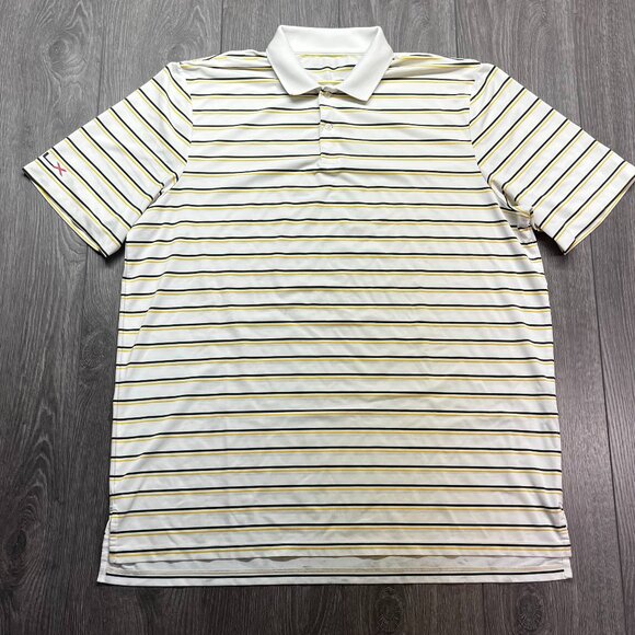 Ralph Lauren RLX Performance Striped Polo Golf‎ Shirt XL - Picture 1 of 8